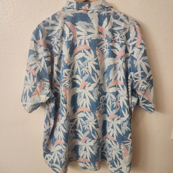 Tommy Bahama Nova Wave Palm Tree Contrast Lined Hawaiian Shirt Mens XXL - Picture 7 of 7